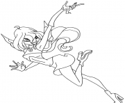 bloom fairy winx club  coloring pages